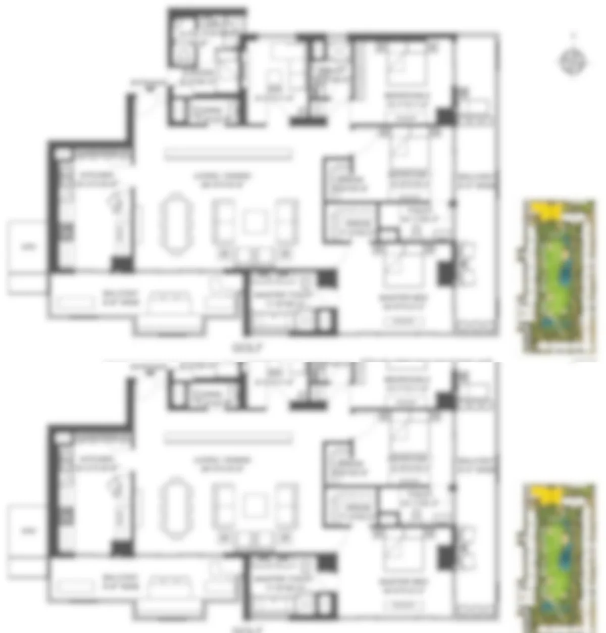 M3M St. Andrews M3M St. Andrews 4 BHK floor plan