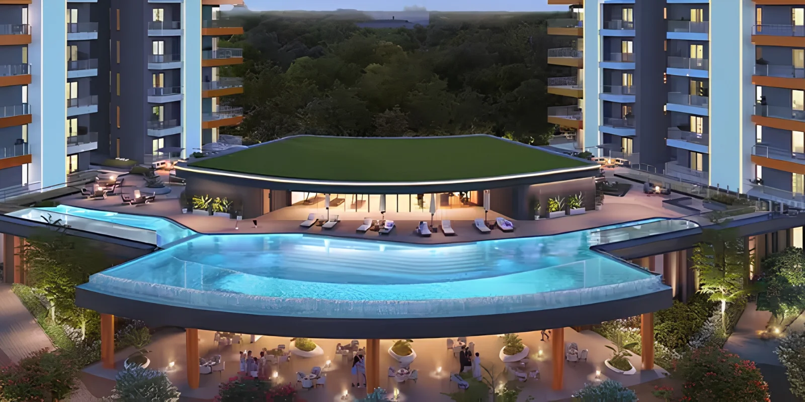 DLF City Phase 1 &amp; 3 luxury interior and exterior perspective 2 in DLF City Gurugram