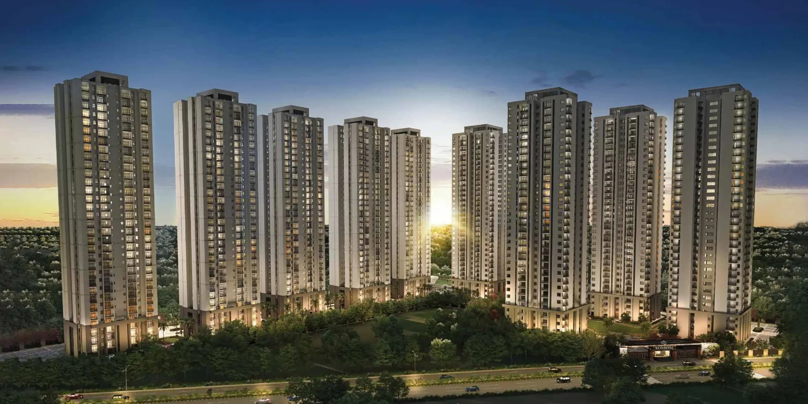 DLF GardenCity Central luxury interior and exterior perspective 1 in Sector 84 Gurugram