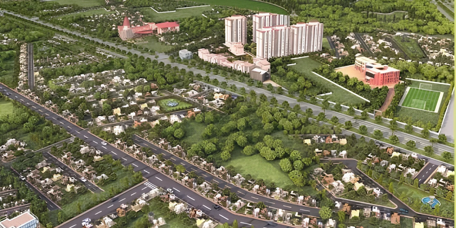 DLF GardenCity Central luxury interior and exterior perspective 4 in Sector 84 Gurugram
