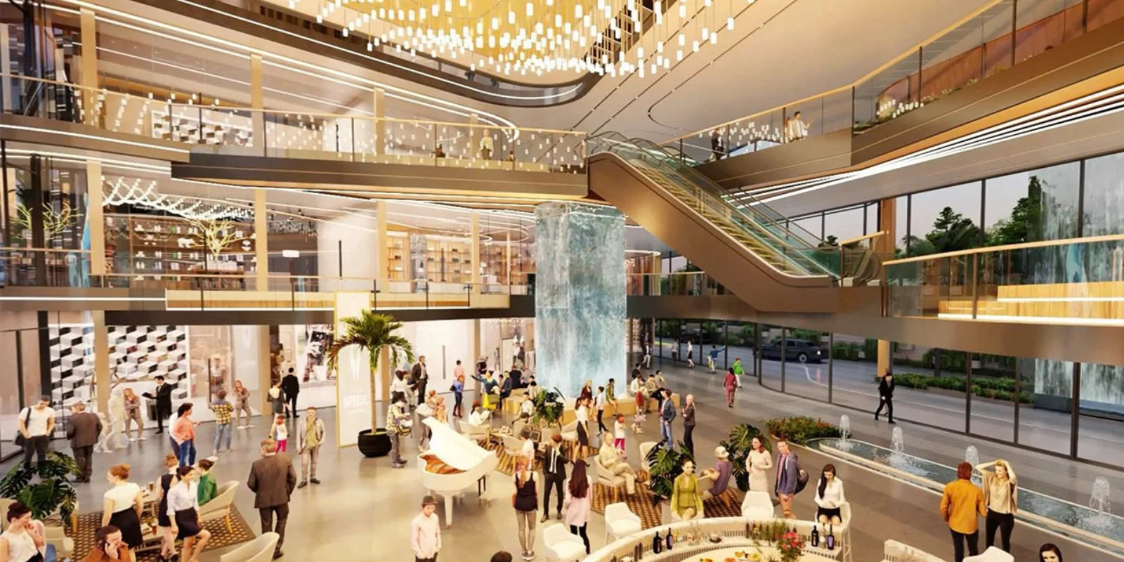 Elan Imperial luxury interior and exterior perspective 2 in Sector 82 Gurugram