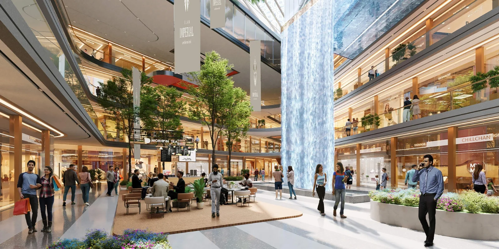 Elan Imperial luxury interior and exterior perspective 3 in Sector 82 Gurugram