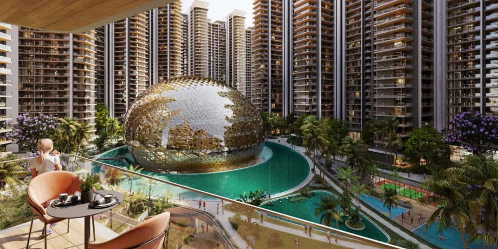 Elan The Emperor luxury interior and exterior perspective 1 in Sector 106 Gurugram