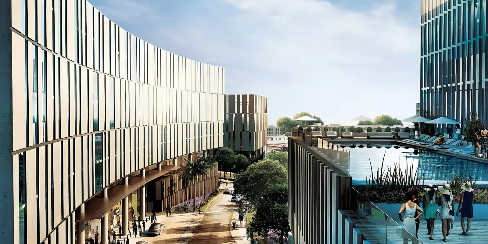 Elan The Mark luxury interior and exterior perspective 3 in Sector 106 Gurugram