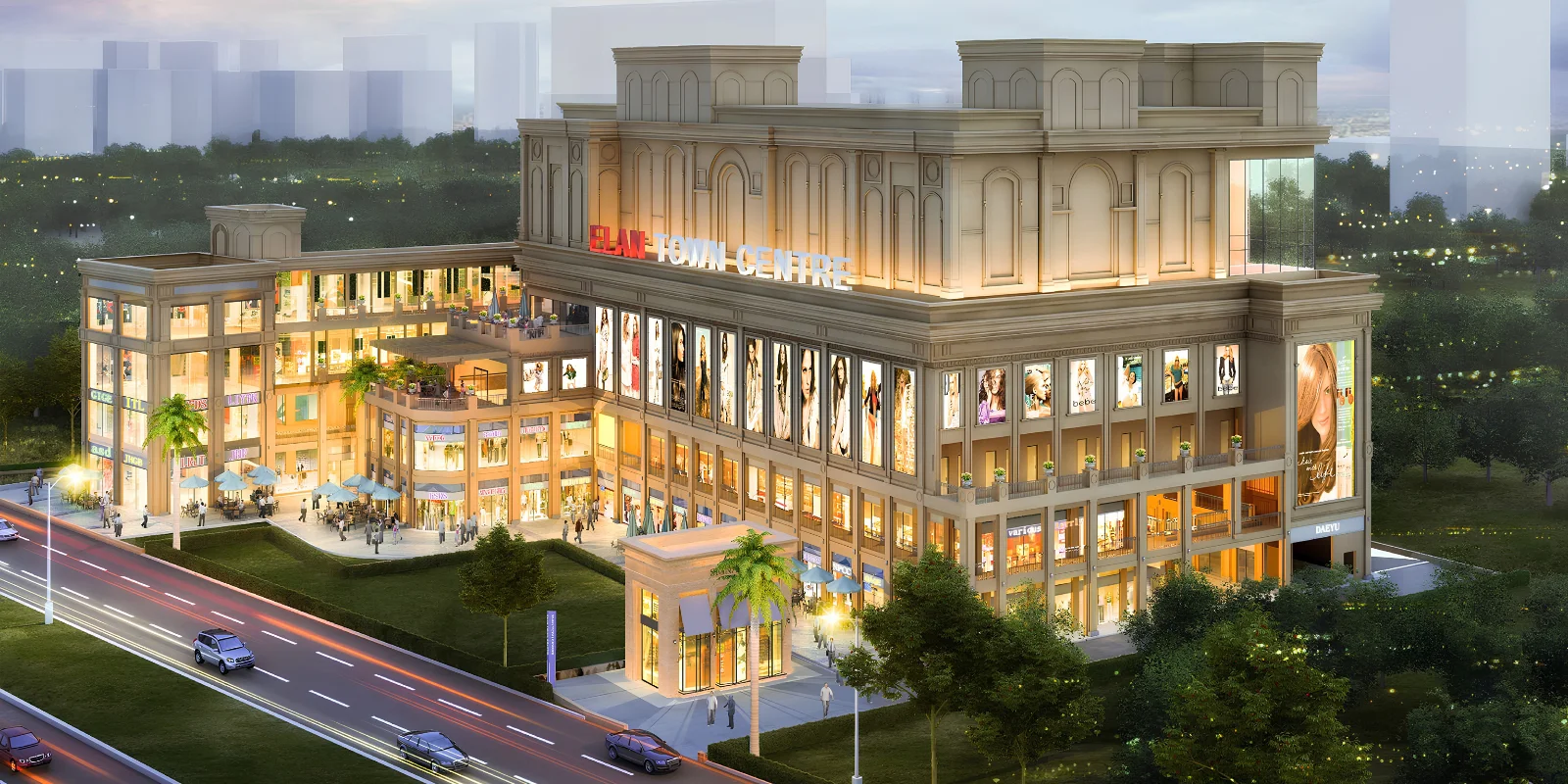 Elan Town Centre luxury interior and exterior perspective 2 in Sector 67 Gurugram