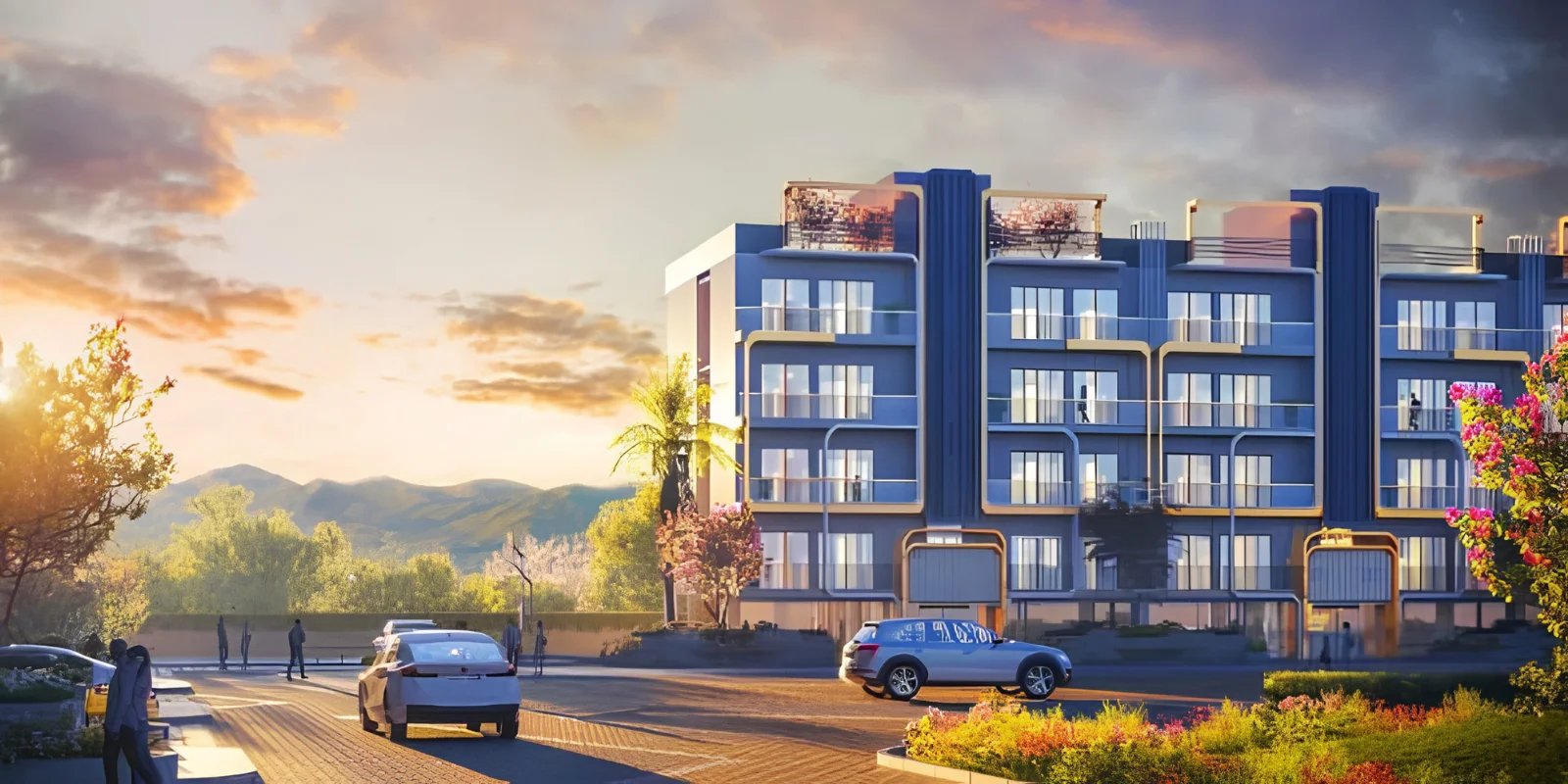 M3M Antalya Hills phase 1 luxury interior and exterior perspective 1 in Sector 79 Gurugram