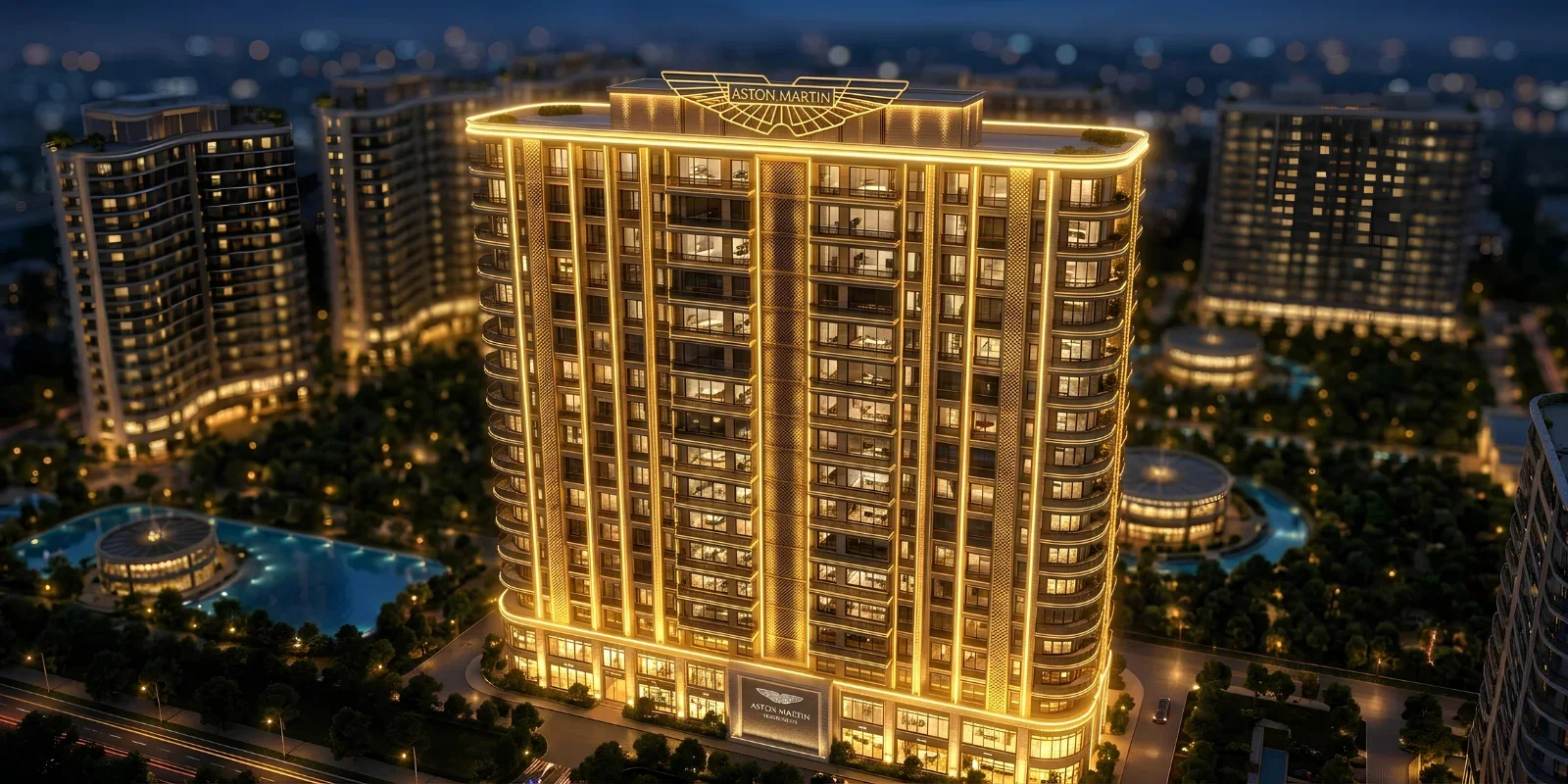 M3M Aston Martin luxury interior and exterior perspective 1 in Sector 111 Gurugram