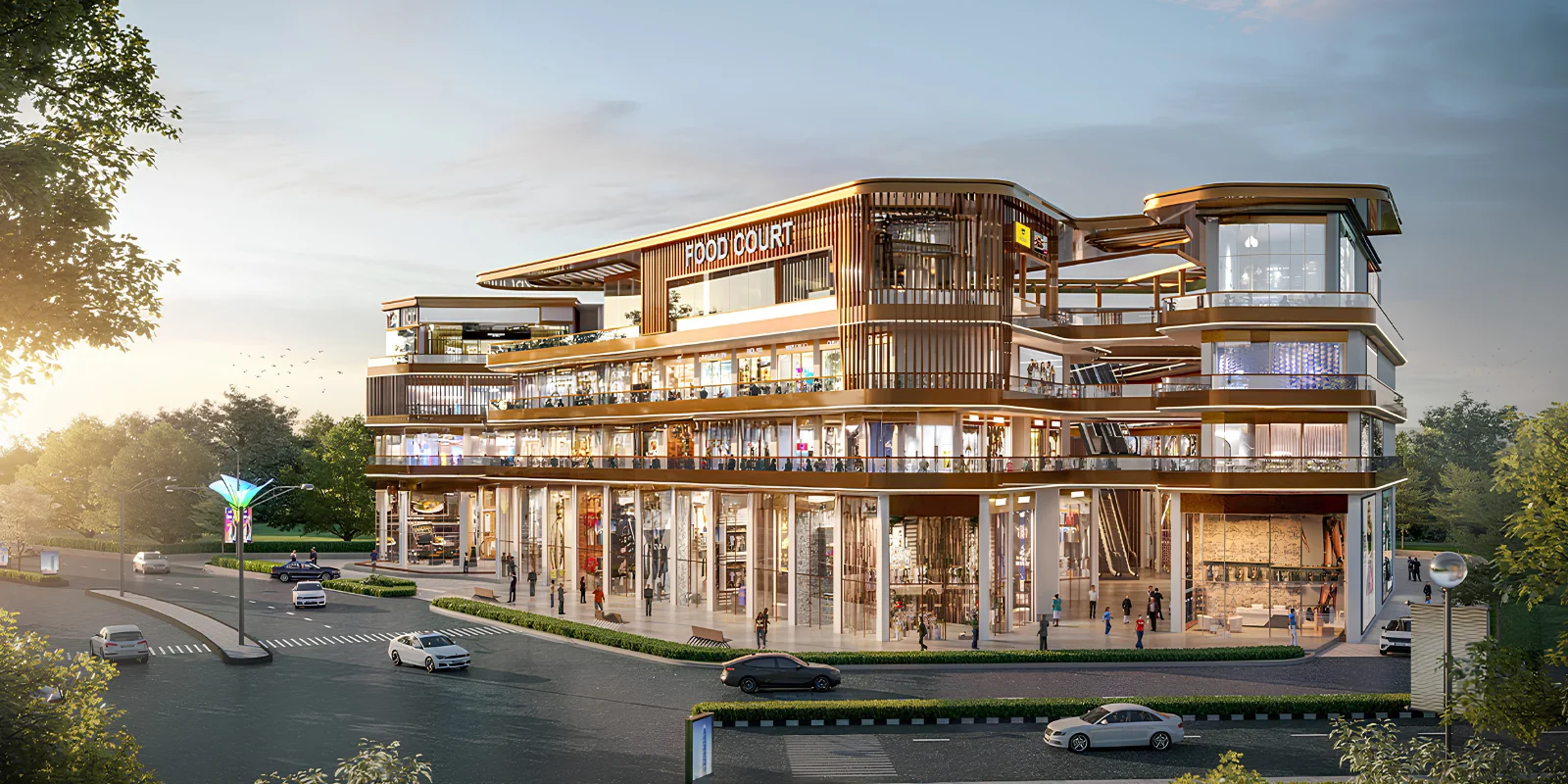 M3M Atrium 57 luxury interior and exterior perspective 1 in Sector 57 Gurugram