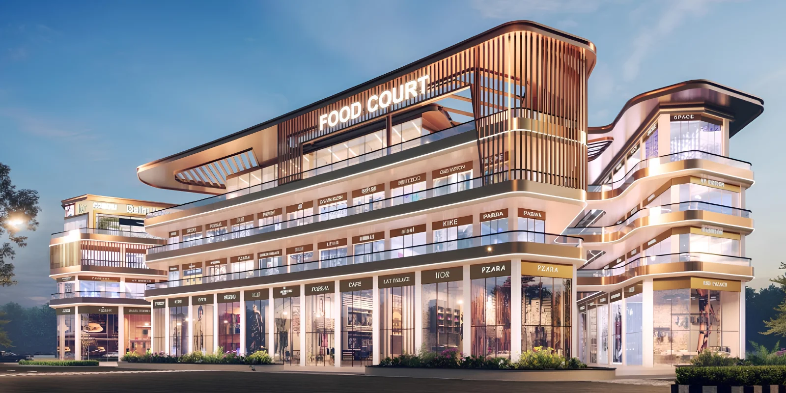 M3M Atrium 57 luxury interior and exterior perspective 3 in Sector 57 Gurugram