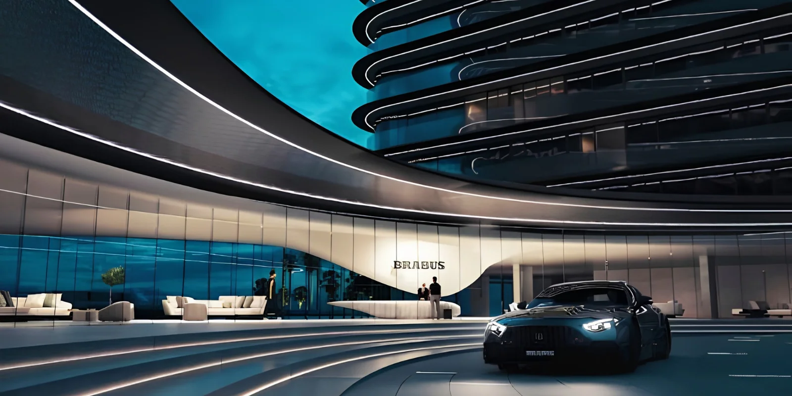M3M Brabus Residences luxury interior and exterior perspective 1 in Sector 58 Gurugram