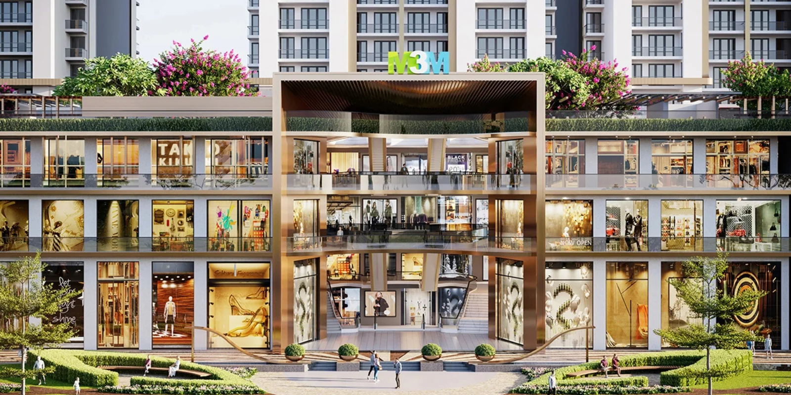 M3M Capital Walk luxury interior and exterior perspective 3 in Sector 113 Gurugram