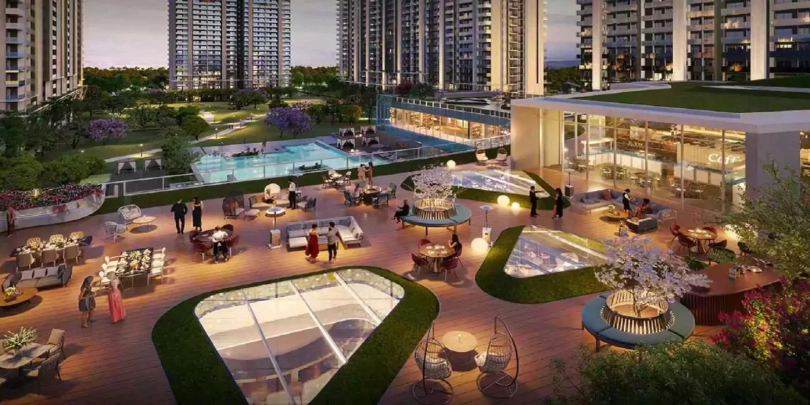 M3M Cosmos luxury interior and exterior perspective 3 in Imt Manesar,m-9 Gurugram