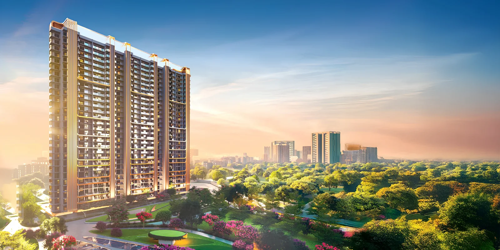 M3M Crown luxury interior and exterior perspective 1 in Sector 111 Gurugram