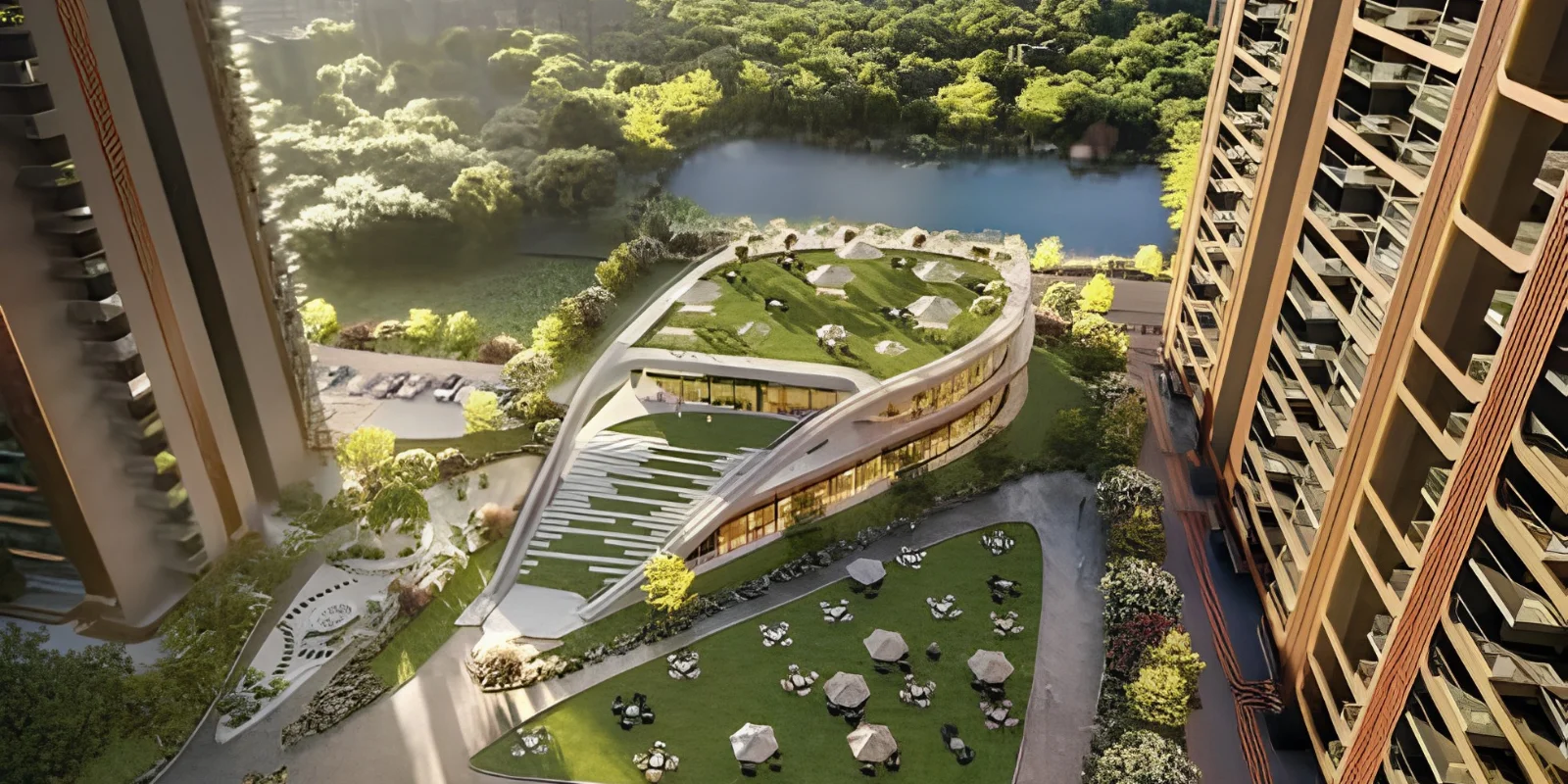 M3M Crown luxury interior and exterior perspective 2 in Sector 111 Gurugram
