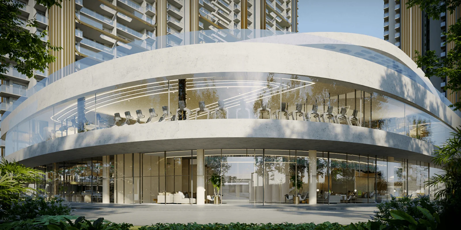 M3M Crown luxury interior and exterior perspective 3 in Sector 111 Gurugram