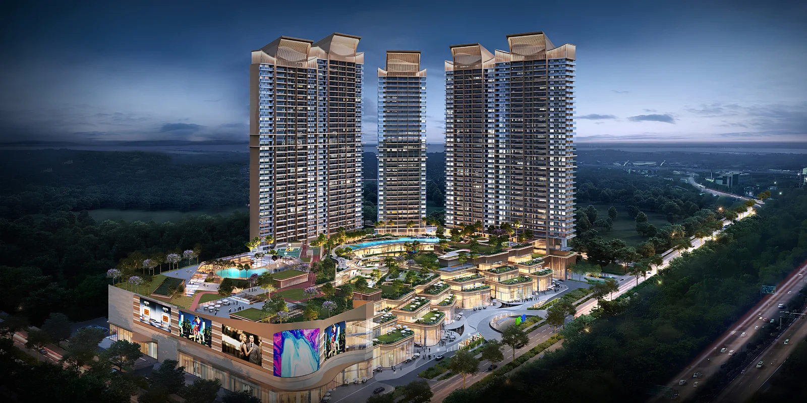 M3M The Cullinan luxury interior and exterior perspective 1 in Sector 94 Noida