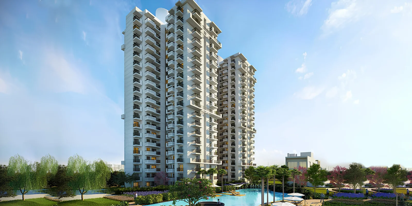 M3M Flora 68 luxury interior and exterior perspective 1 in Sector 68 Gurugram