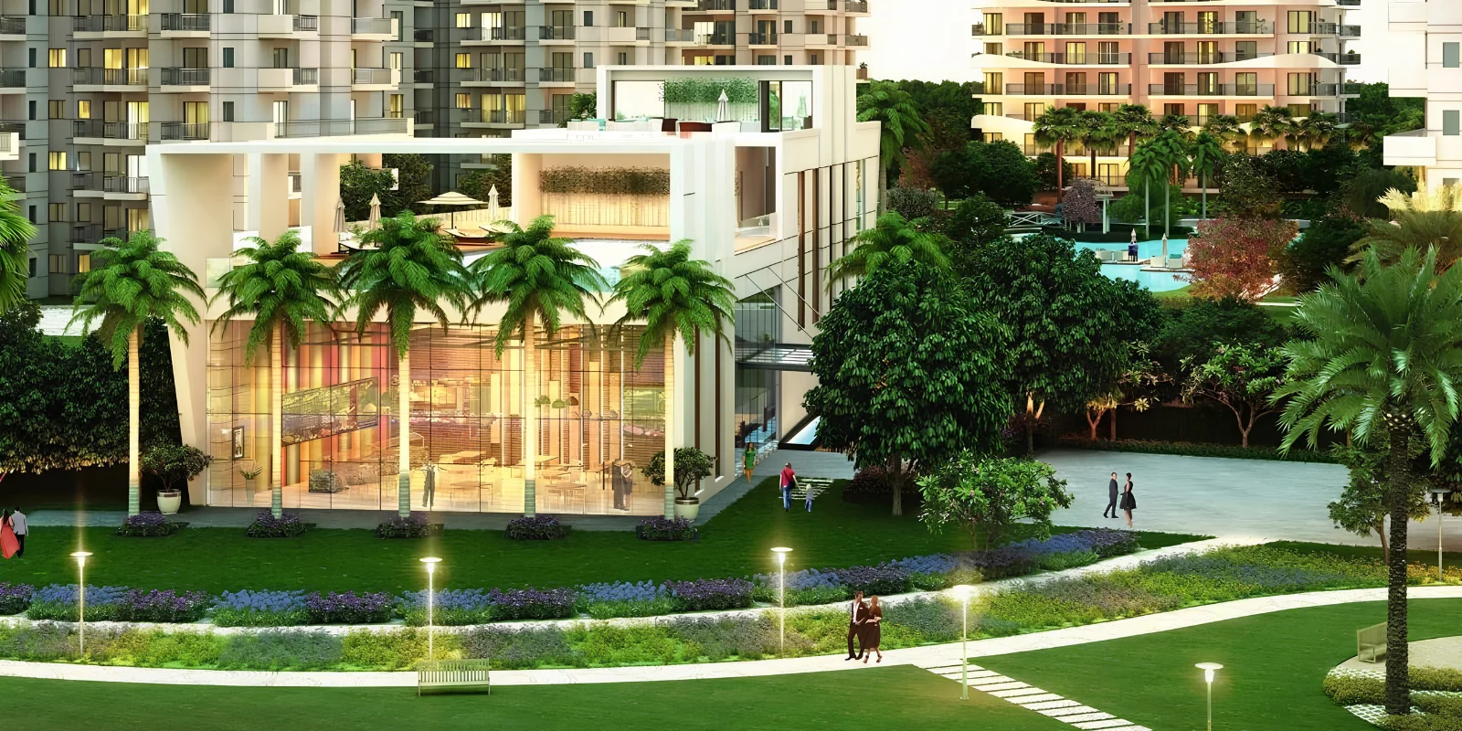 M3M Flora 68 luxury interior and exterior perspective 2 in Sector 68 Gurugram