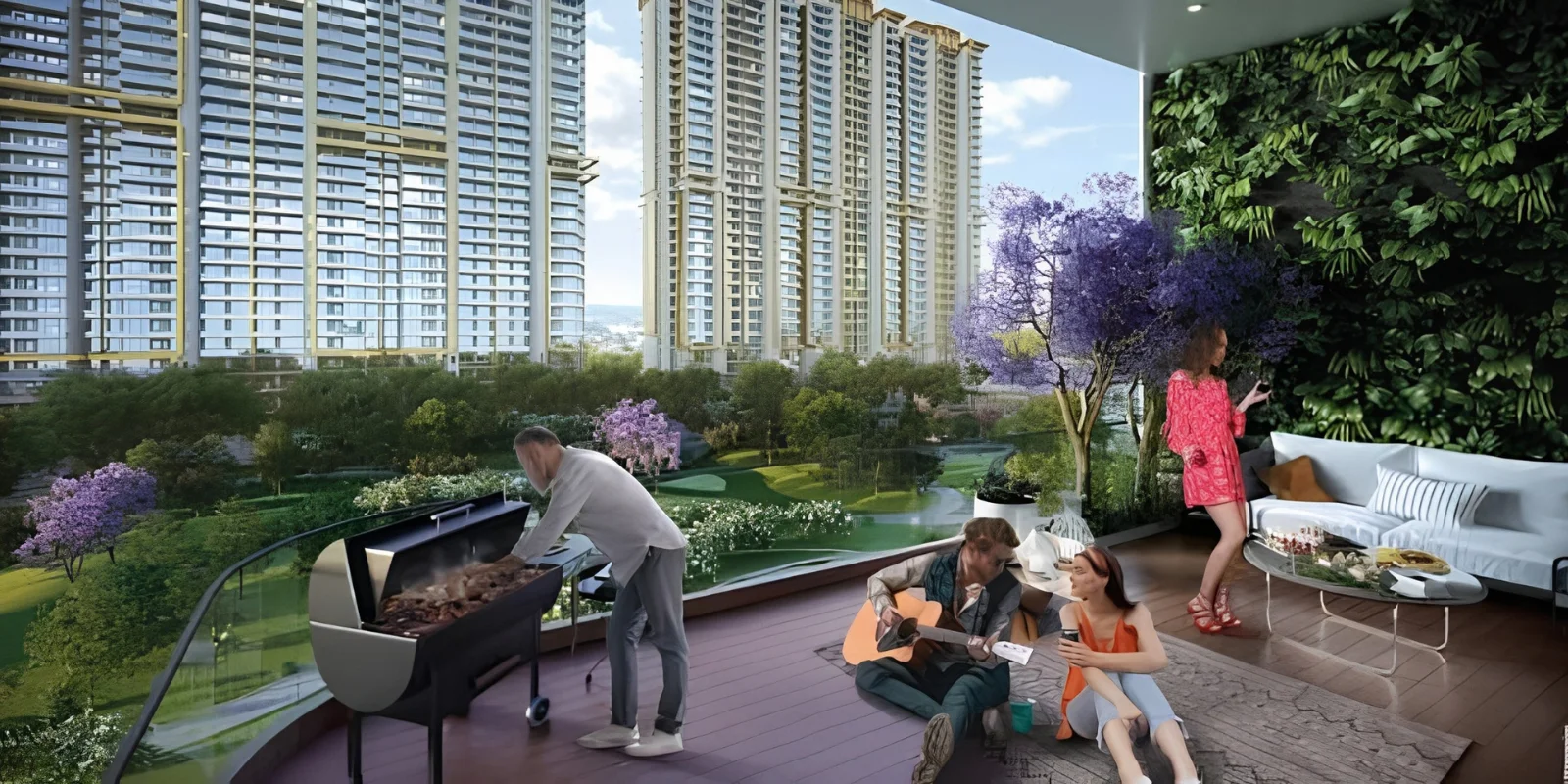M3M Forestia East luxury interior and exterior perspective 2 in Imt Manesar,m-9 Gurugram