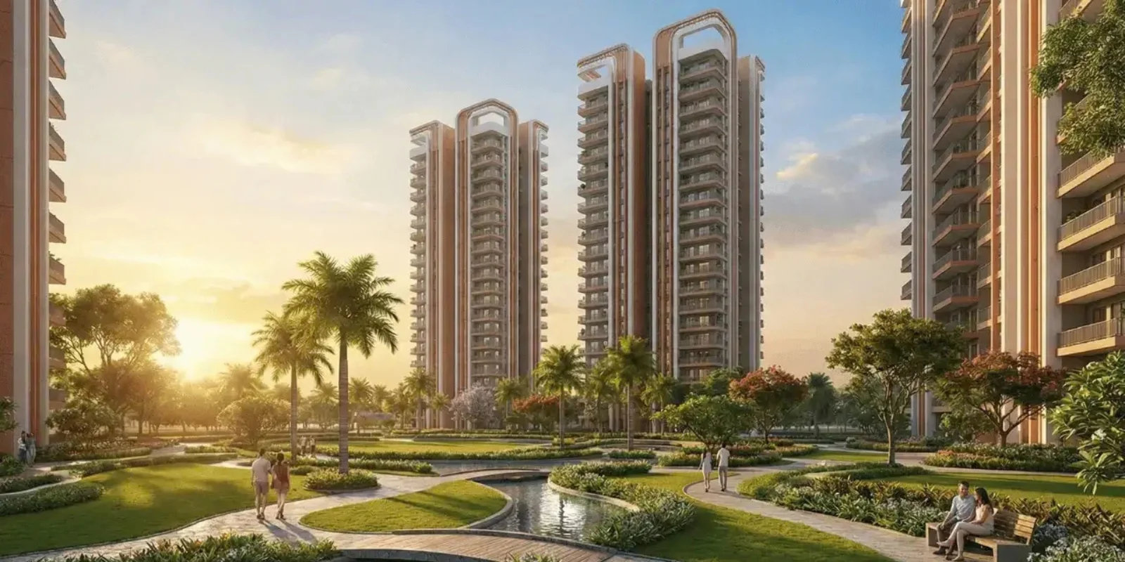 M3M Forestia West at GIC luxury interior and exterior perspective 2 in Sector M9 Gurugram