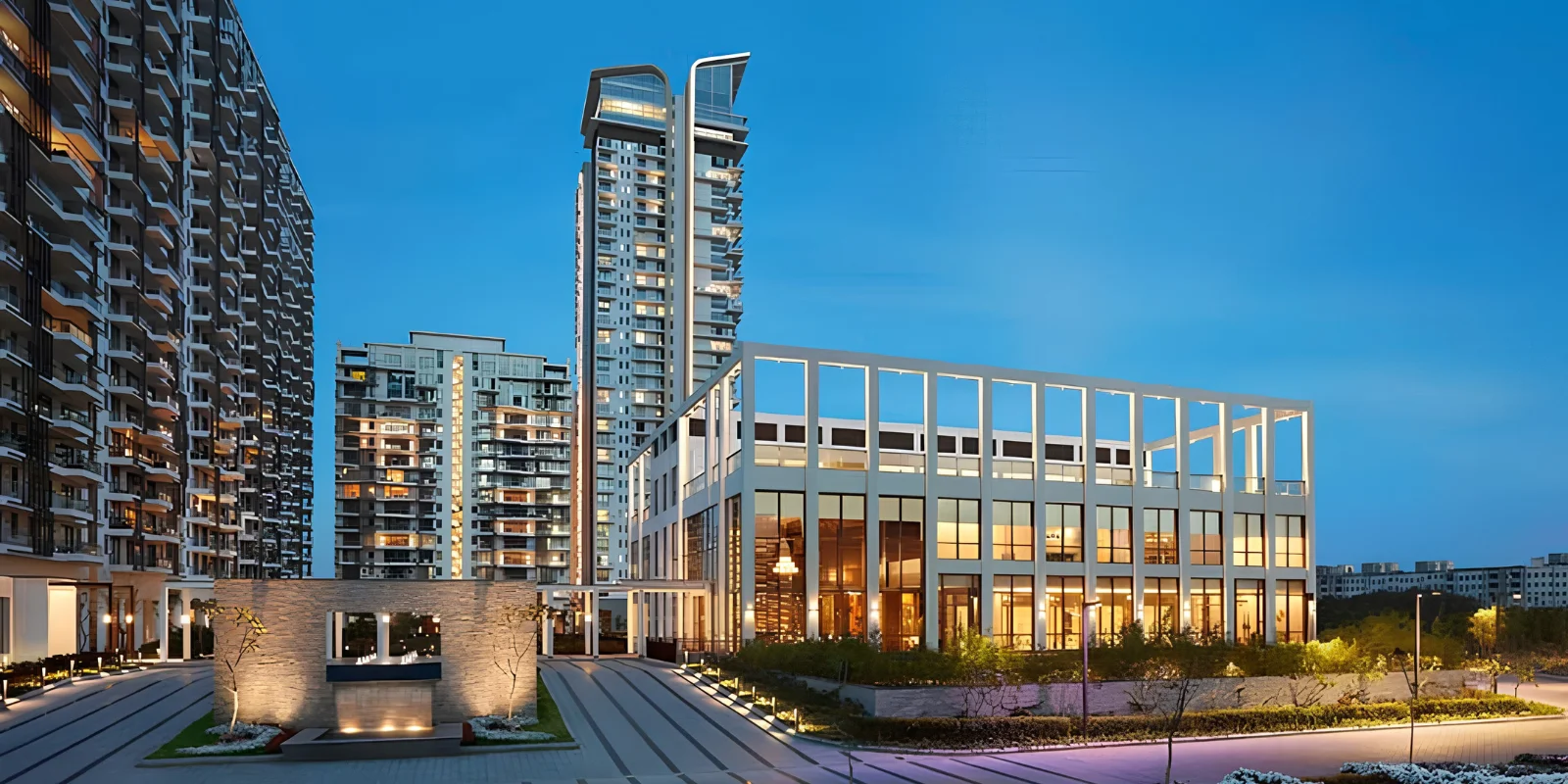M3M Golf Hills luxury interior and exterior perspective 2 in Sector 79 Gurugram