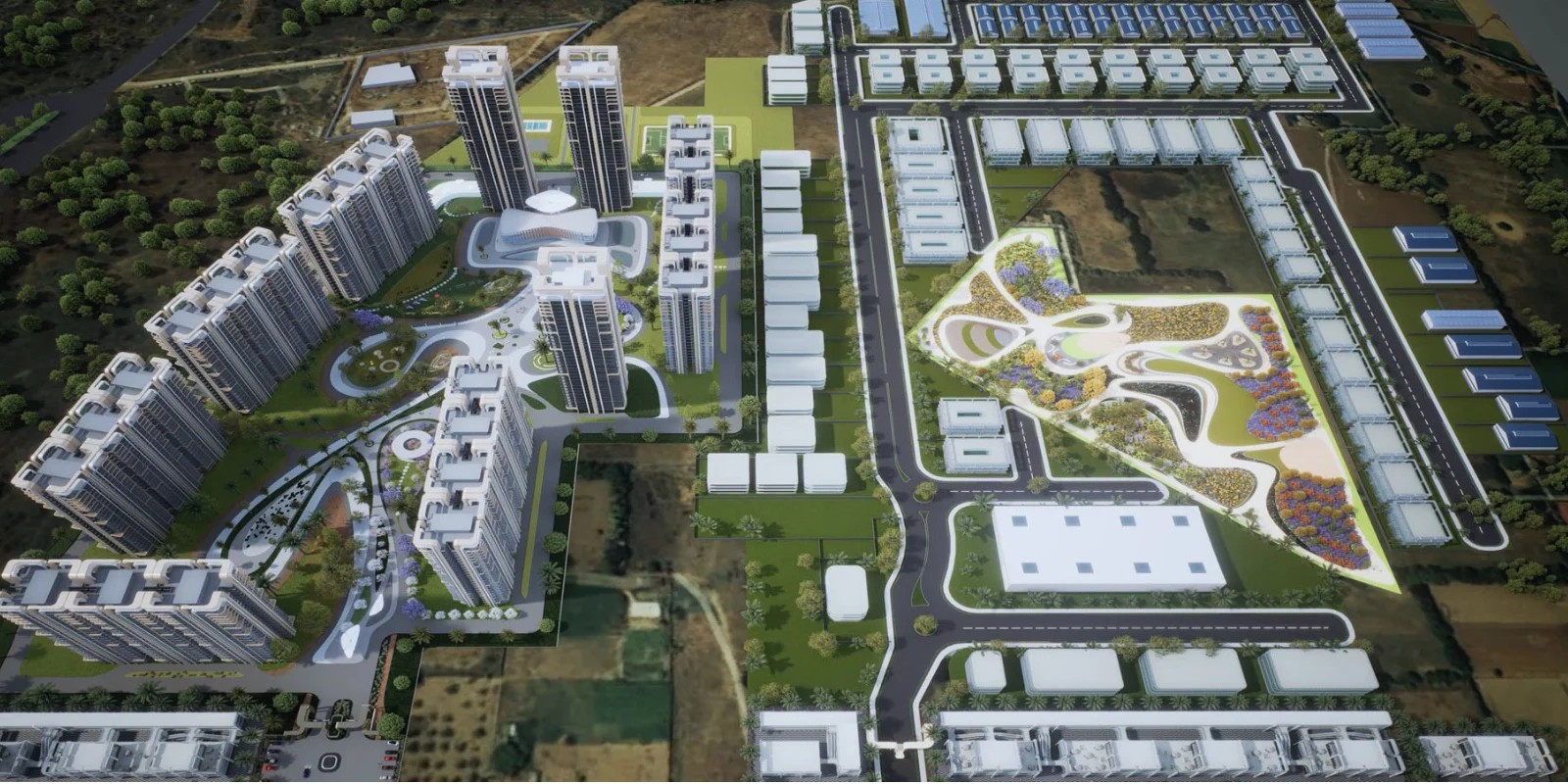 M3M GIC luxury interior and exterior perspective 3 in Imt Manesar,m-9 Gurugram