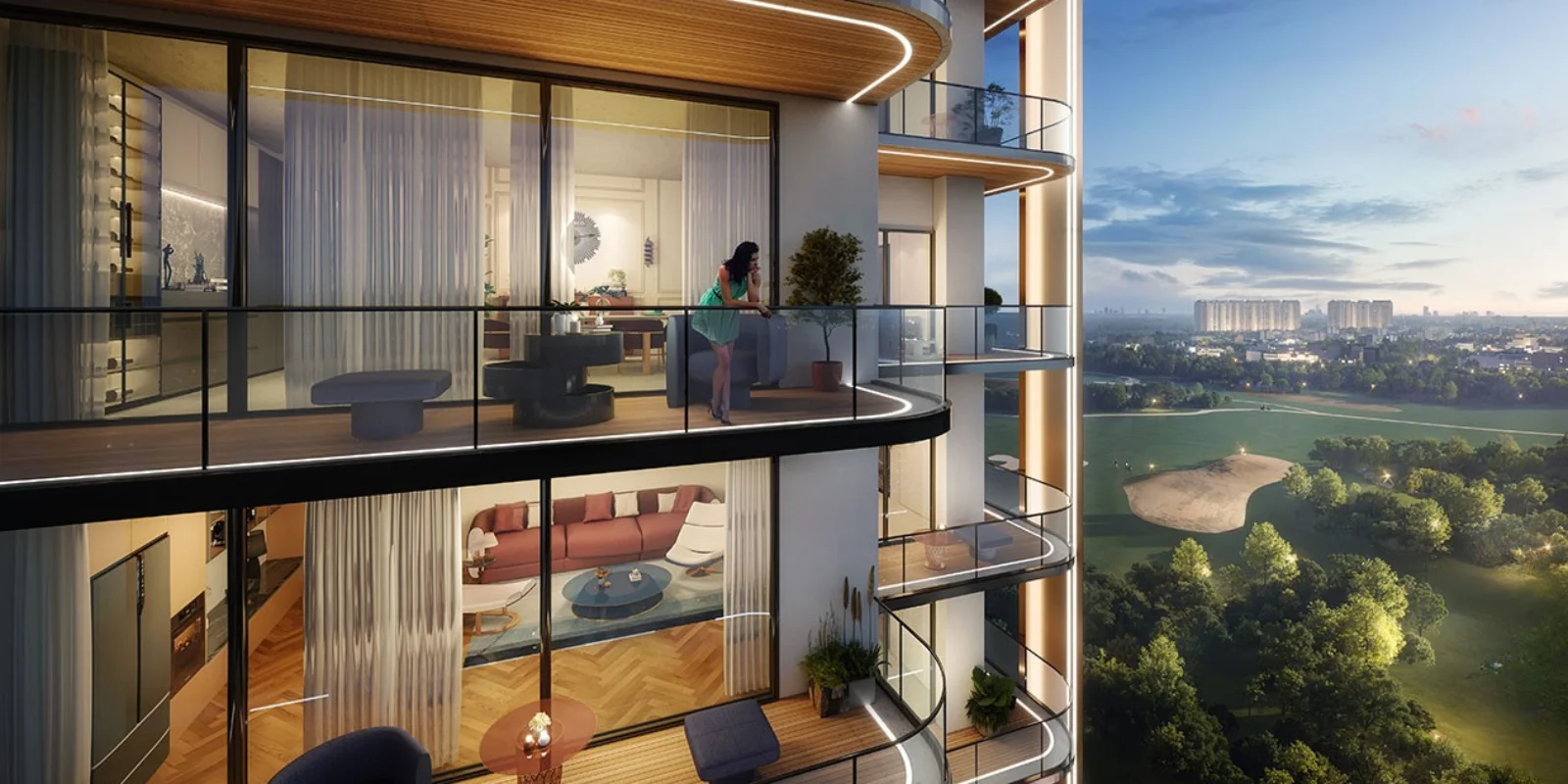 M3M Jacob &amp; Co. luxury interior and exterior perspective 3 in Sector 97 Noida