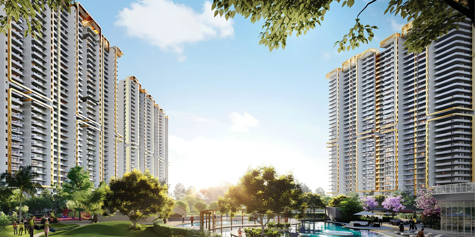 M3M Mansion luxury interior and exterior perspective 1 in Sector 113 Gurugram