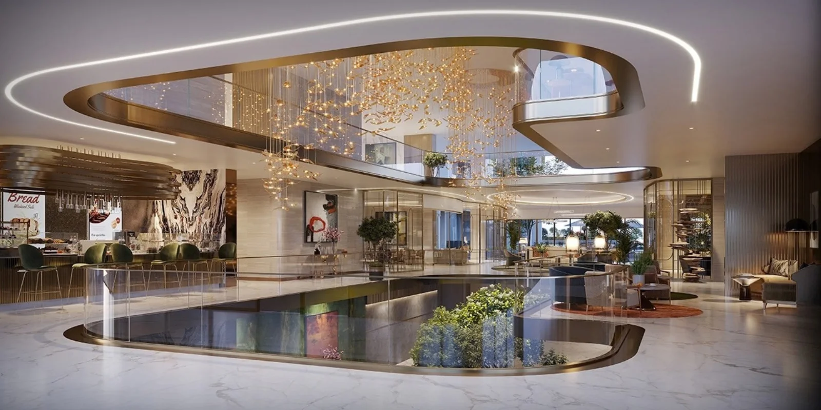 M3M Mansion luxury interior and exterior perspective 2 in Sector 113 Gurugram