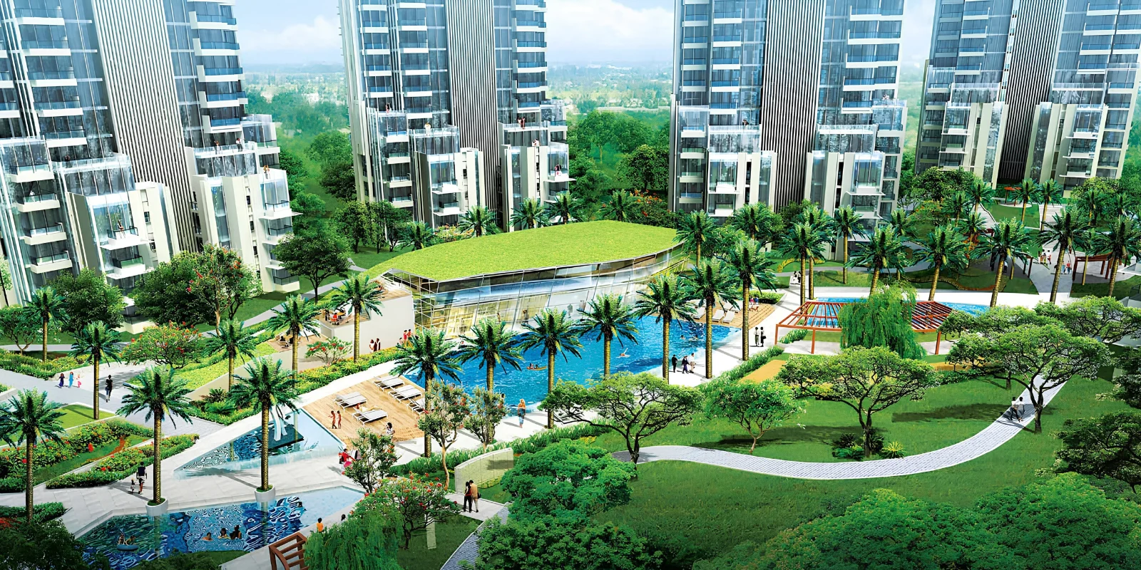 M3M Merlin luxury interior and exterior perspective 2 in Sector 67 Gurugram