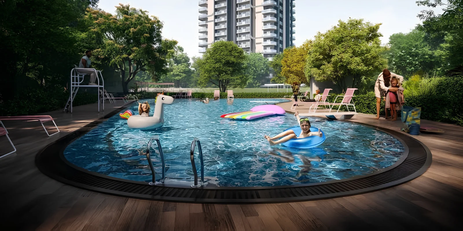 M3M Opus luxury interior and exterior perspective 3 in Sector 67 Gurugram