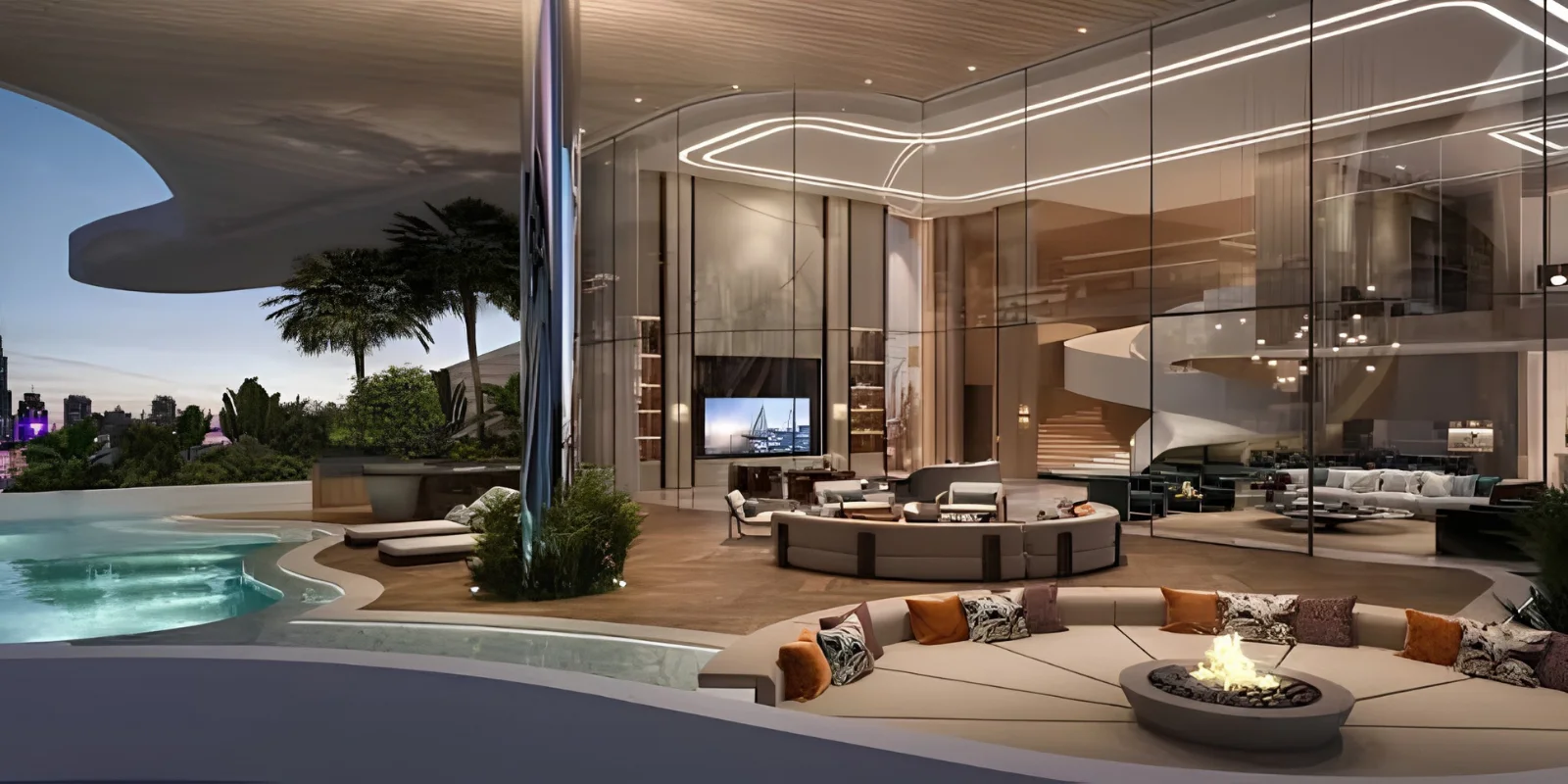 M3M Sky Villas luxury interior and exterior perspective 2 in Sector 36 Panipat