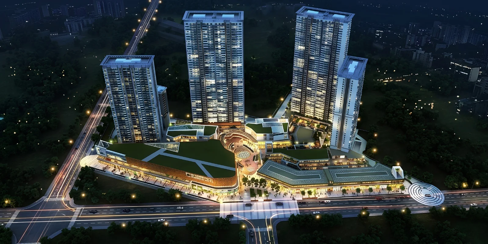 M3M Skycity luxury interior and exterior perspective 1 in Sector 65 Gurugram