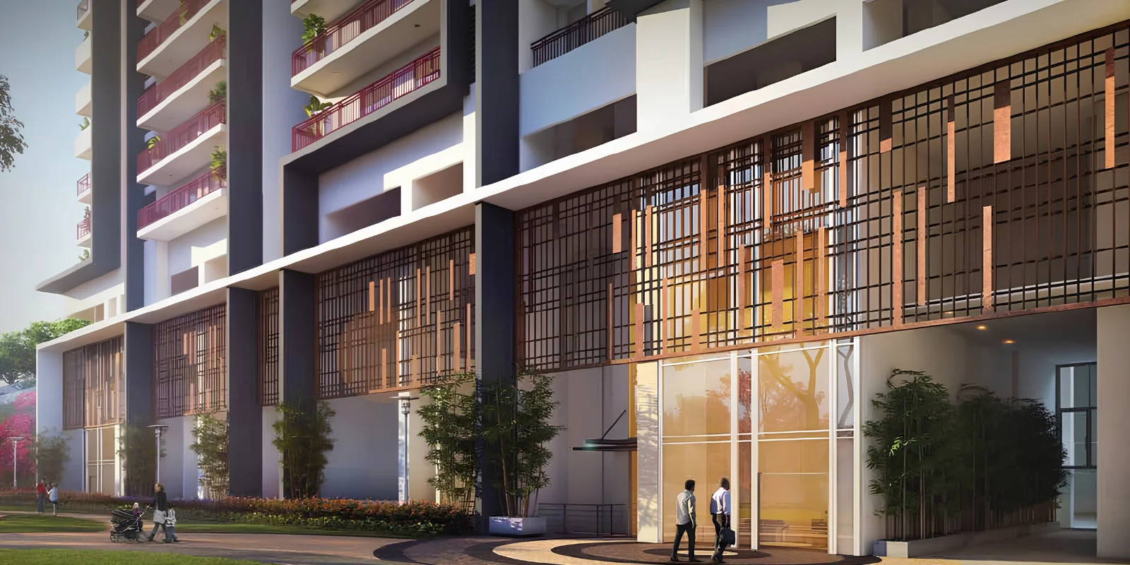 M3M Skycity luxury interior and exterior perspective 2 in Sector 65 Gurugram