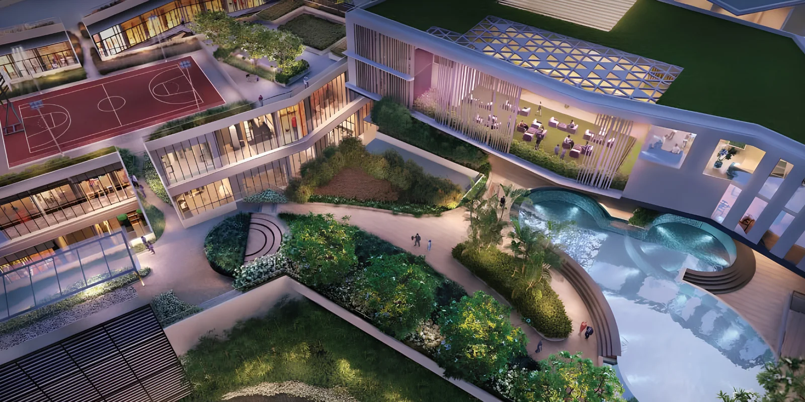 M3M Skycity luxury interior and exterior perspective 3 in Sector 65 Gurugram