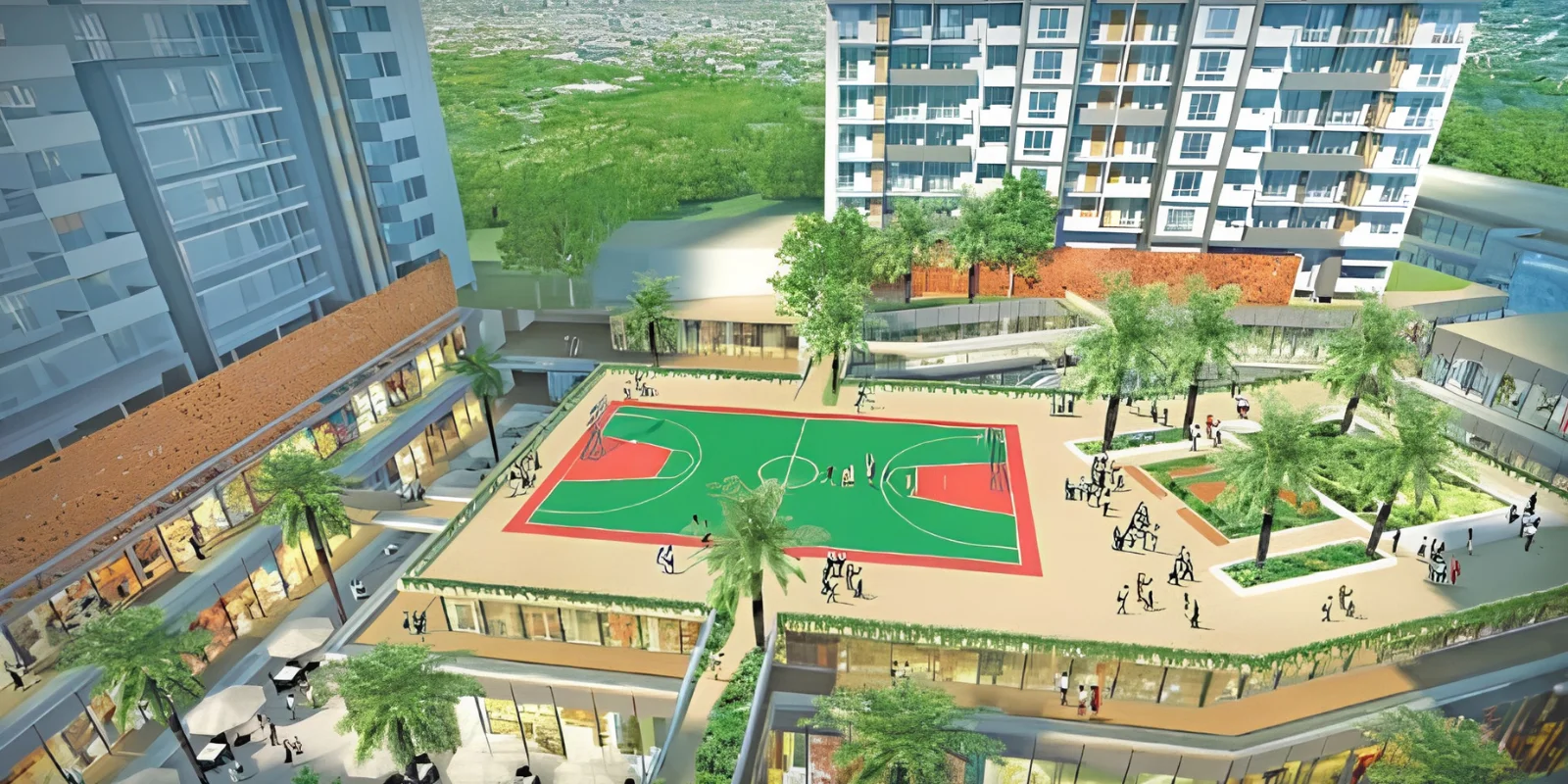 M3M Skycity luxury interior and exterior perspective 4 in Sector 65 Gurugram