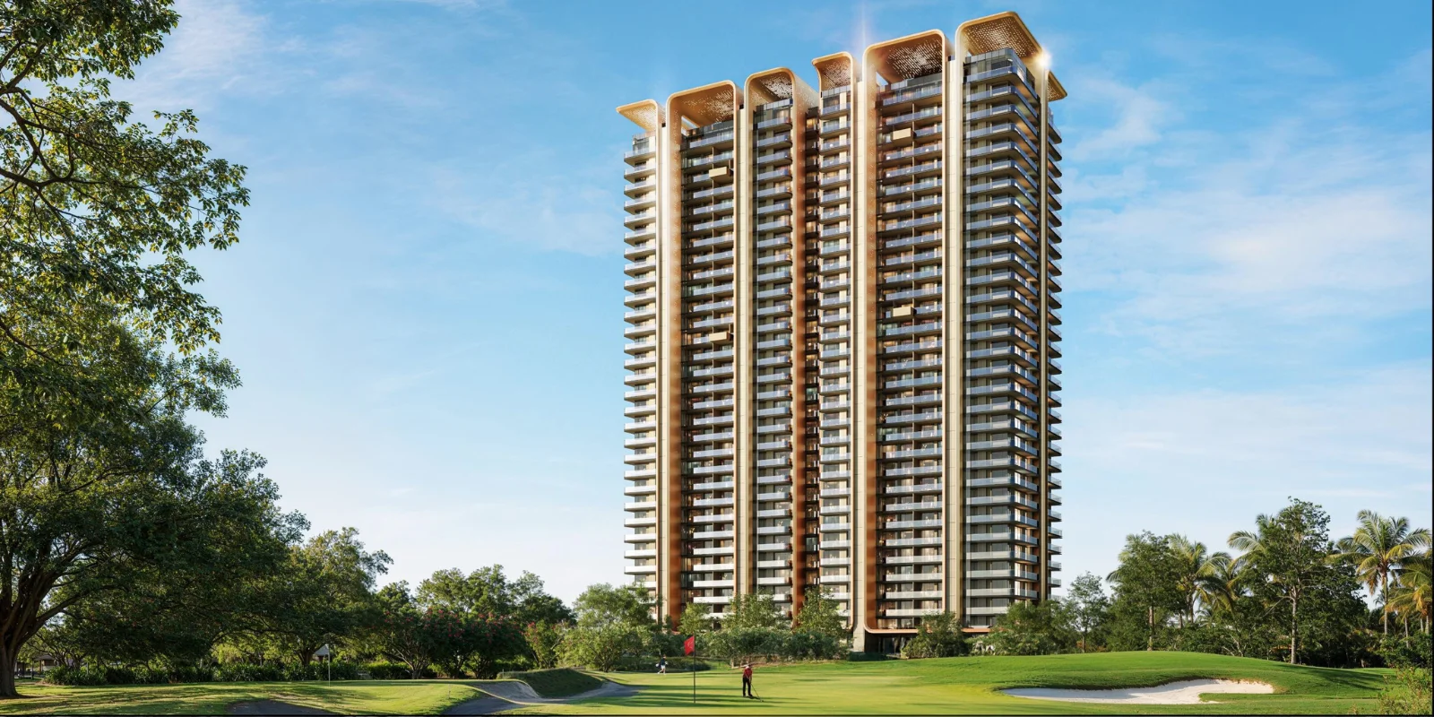 M3M St.Andrews luxury interior and exterior perspective 1 in Sector 65 Gurugram