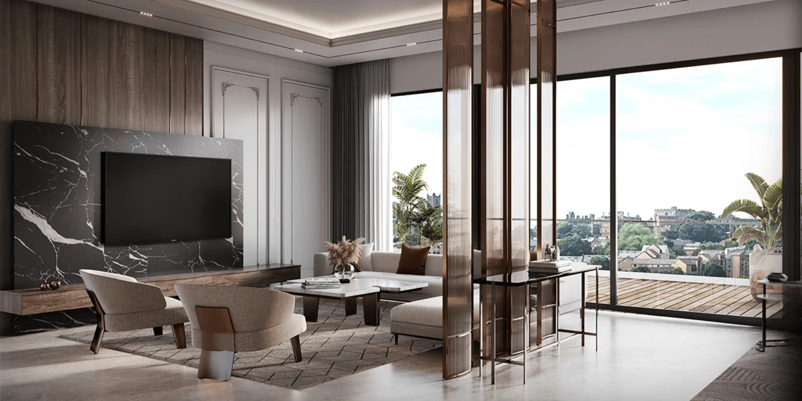 M3M The Cullinan luxury interior and exterior perspective 2 in Sector 94 Noida