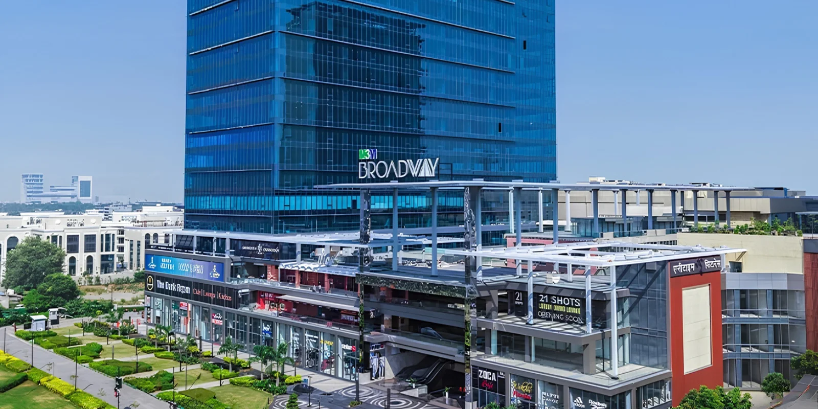 M3M Broadway luxury interior and exterior perspective 2 in General Gurugram