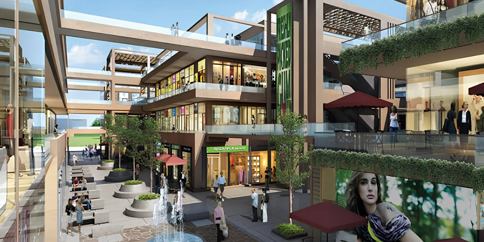 M3M Corner Walk luxury interior and exterior perspective 3 in Sector 74 Gurugram