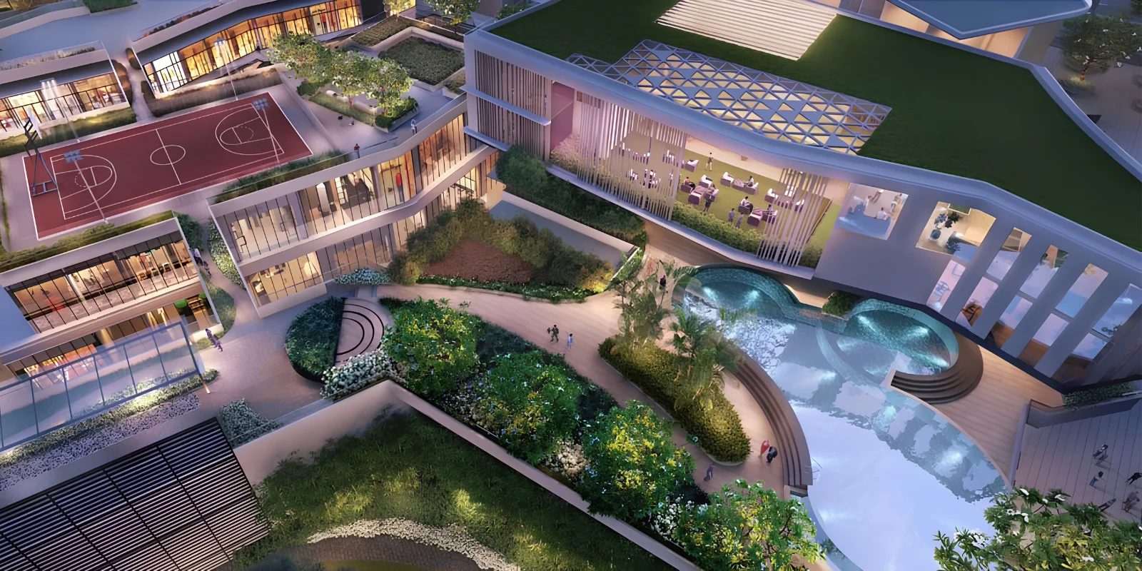 M3M Heights luxury interior and exterior perspective 3 in Sector 65 Gurugram