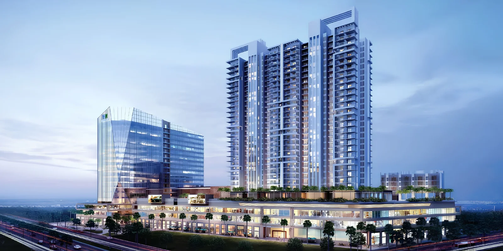 M3M Skywalk luxury interior and exterior perspective 1 in Sector 74 Gurugram