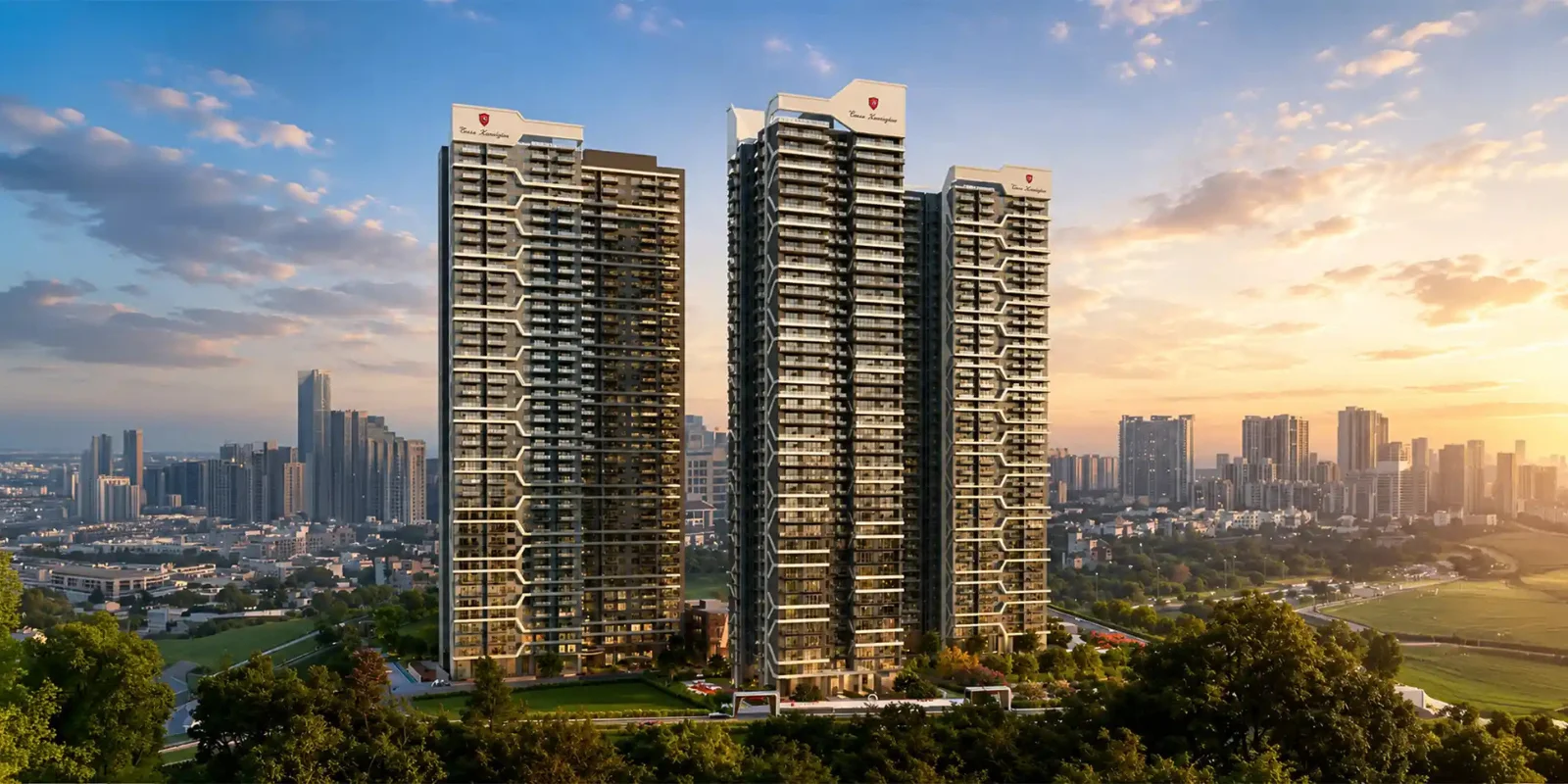 Lamborghini Residences luxury interior and exterior perspective 1 in Sector 71 Gurugram