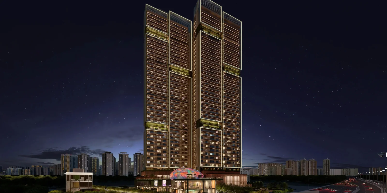 Signature Twin Tower DXP luxury interior and exterior perspective 3 in Sector 84 Gurugram
